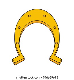 horseshoe yellow icon image
