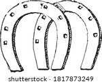 Horseshoes, From the Dictionary of Word and Things, 1888.