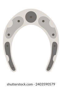 Horseshoes icon. Decorative design element, shoes for horses. Vector illustration on white background