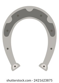 Horseshoes icon. Decorative design element, shoes for horses. Vector illustration on white background