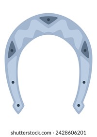 Horseshoes icon. Decorative design element, shoes for horses. Vector illustration on white background