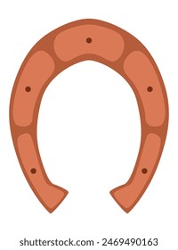 Horseshoes icon. Decorative design element, shoes for horses. Vector illustration on white background