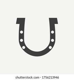 Horseshoes icon isolated on white background. Vector illustration. Eps 10.