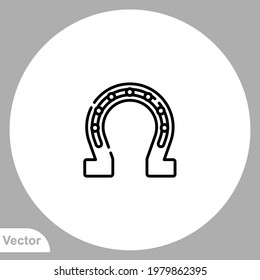 Horseshoes icon sign vector,Symbol, logo illustration for web and mobile