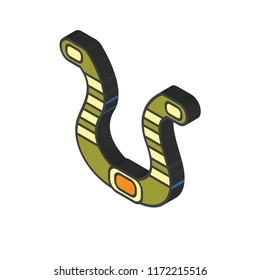 Horseshoes isometric left top view 3D icon