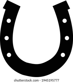 horseshoes on white background. horse shoes sign. lucky horseshoes sign. figured toes and rounded heels symbol. flat style.