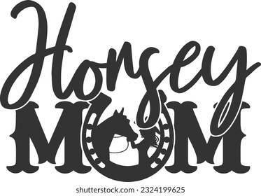 Horsey Mom - Cowgirl Design