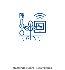 Horticulture Automation Line Icon Concept. Horticulture Automation Flat  Vector Symbol, Sign, Outline Illustration.