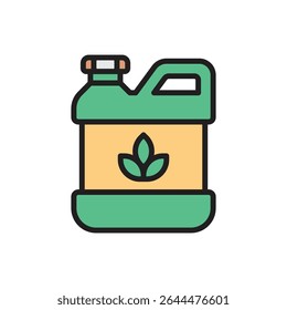 Ilustração do vetor do ícone do fertilizante da horticultura