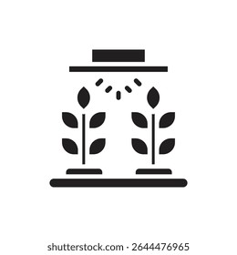 Horticulture Illumination Filled Icon Vector Illustration