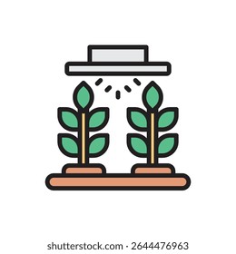 Horticulture Illumination Icon Vector Illustration