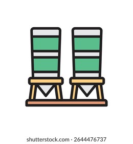 Horticulture Silo Icon Vector Illustration