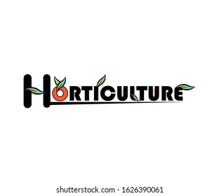 horticulture typography clean and creative 