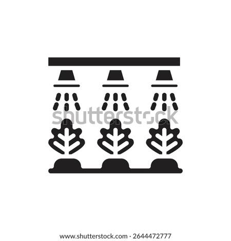 Horticulture Watering Filled Icon Vector Illustration