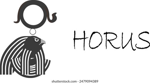 horus ancient egyptian sign vector eps 10	
