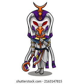 Horus chibi mascot logo design
