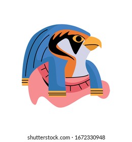 horus Egyptian god character isolated icon vector illustration design