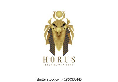 Horus Egyptian god pharaoh logo