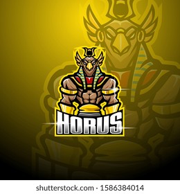 Horus esport mascot logo design