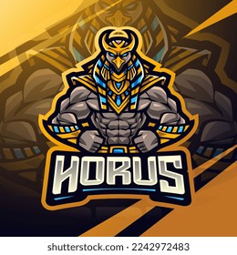 Horus esport mascot logo design