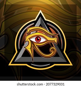 Horus eye esport mascot logo design