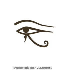 Horus eye sign. Symbol of egypt God. Vector