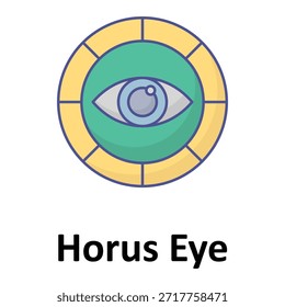 Icono de Vector de Horus Eye que puede modificarse o editarse fácilmente
