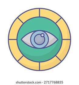 Icono de Vector de Horus Eye que puede modificarse o editarse fácilmente
