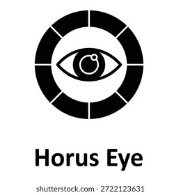Icono de Vector de Horus Eye que puede modificarse o editarse fácilmente
