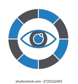 Icono de Vector de Horus Eye que puede modificarse o editarse fácilmente
