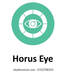 Icono de Vector de Horus Eye que puede modificarse o editarse fácilmente
