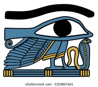 Horus' eyes. A symbol of ancient Egypt.