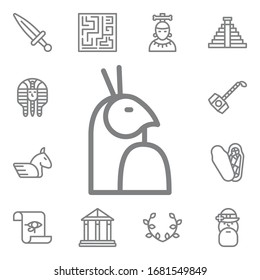 Horus icon. Mythology icons universal set for web and mobile
