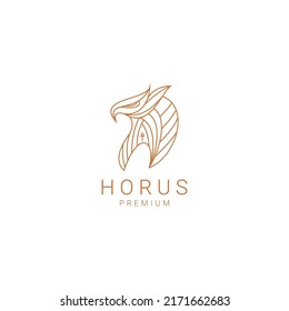 Horus logo design icon template