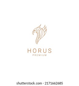 Horus logo design icon template