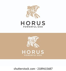 Horus logo design icon template