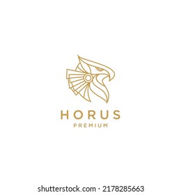 Icono de diseño de logotipo de Horus vector