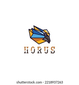 Horus logo icon design template flat vector
