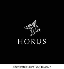 Horus logo icon design template flat vector