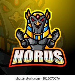 Horus mascot esport logo design
