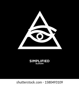 Horus one eye logo icon design vector illustration