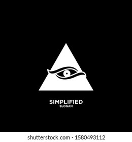 Horus one eye logo icon design vector illustration