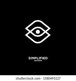 Horus one eye logo icon design vector illustration