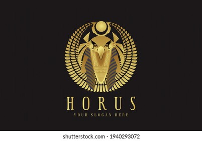Horus Pharaoh God logo icon