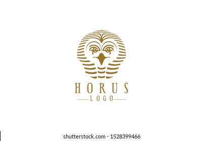 Horus  pharaonic god Egyptian Logo