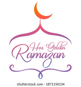 Hos geldin ya sehri Ramazan.Hos geldin Ramazan.Translation from turkish: Welcoming Ramadan.