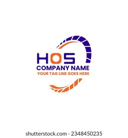 HOS letter logo creative design with vector graphic, HOS simple and modern logo. HOS luxurious alphabet design  