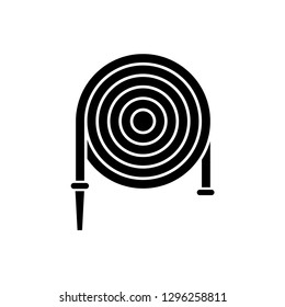 hose fire hydrant icon logo template