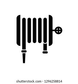 hose fire hydrant icon logo template