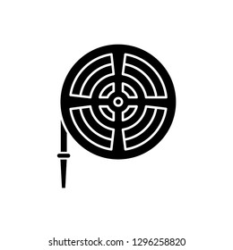 hose fire hydrant icon logo template